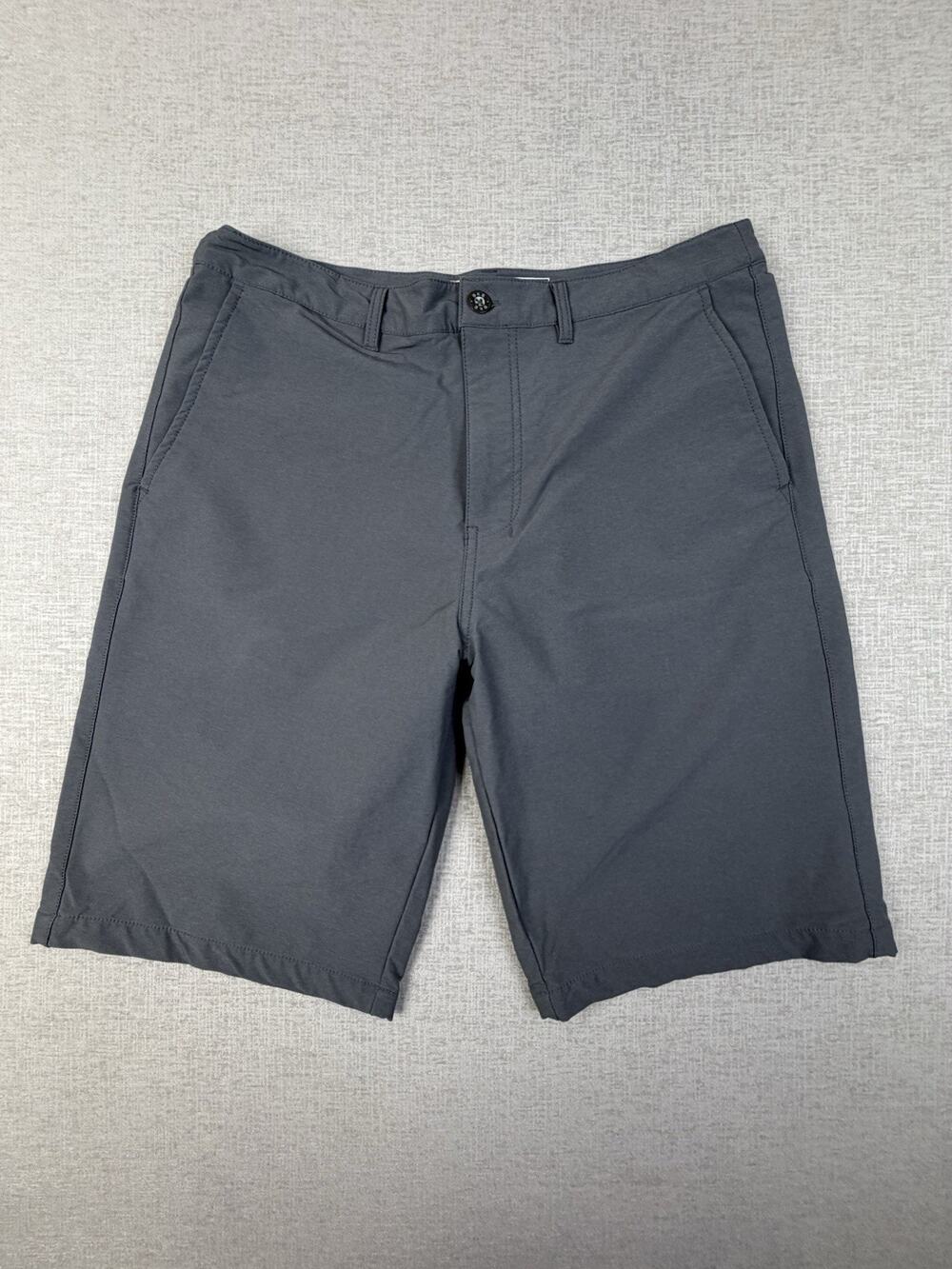BKE Hybrid Men’s 36 Gray Athletic Fit Stretch Golf Chino Shorts